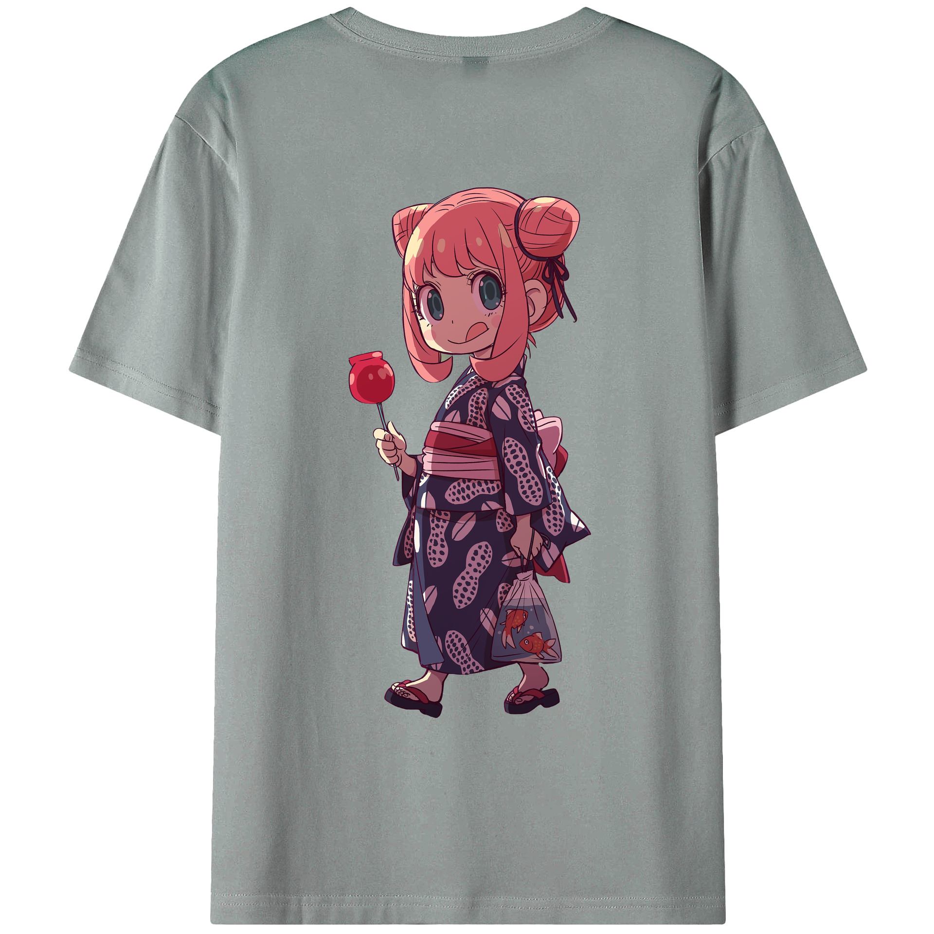 （画像用） SPY×FAMILY间谍家家酒 綿100％ メンズ半袖Tシャツ（バックプリント） 通気性